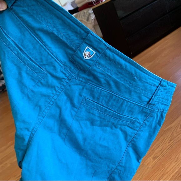 kuhl teal womens shorts 2 - Picture 6 of 6